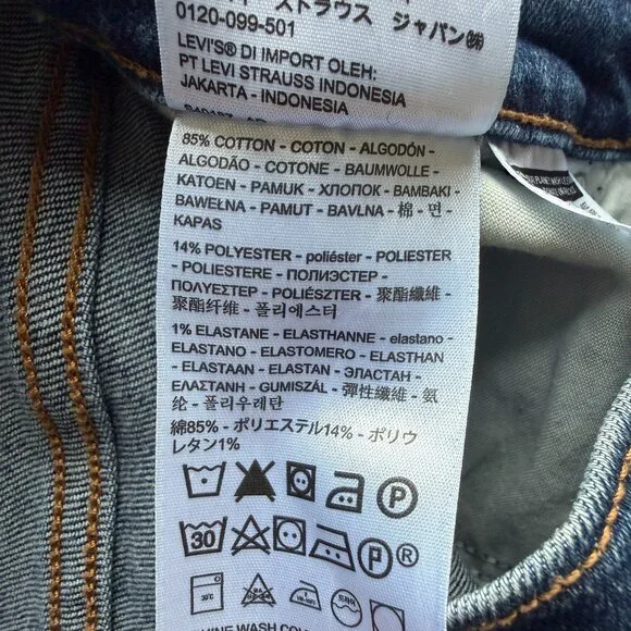 Levi’s Wedgie Straight High Rise Jeans in Medium Wash Size 27 - Picture 8 of 8